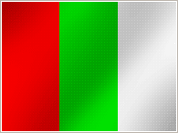vermelha, verde e branca